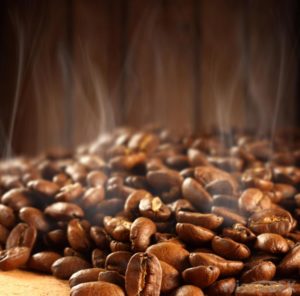 steaming-coffee-beans