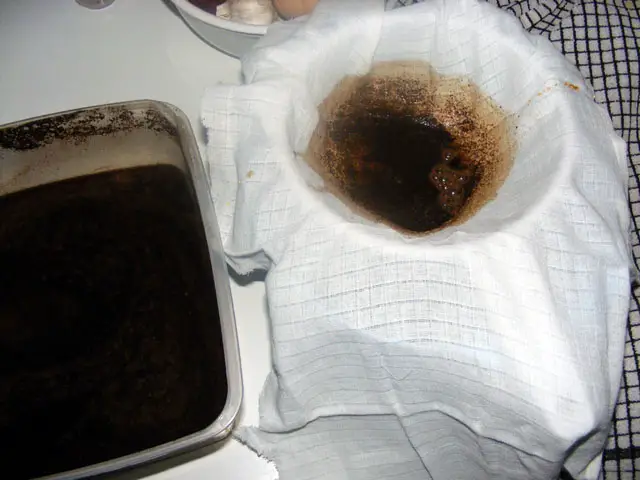 Coffee filter substitutes: Muslin cloth 